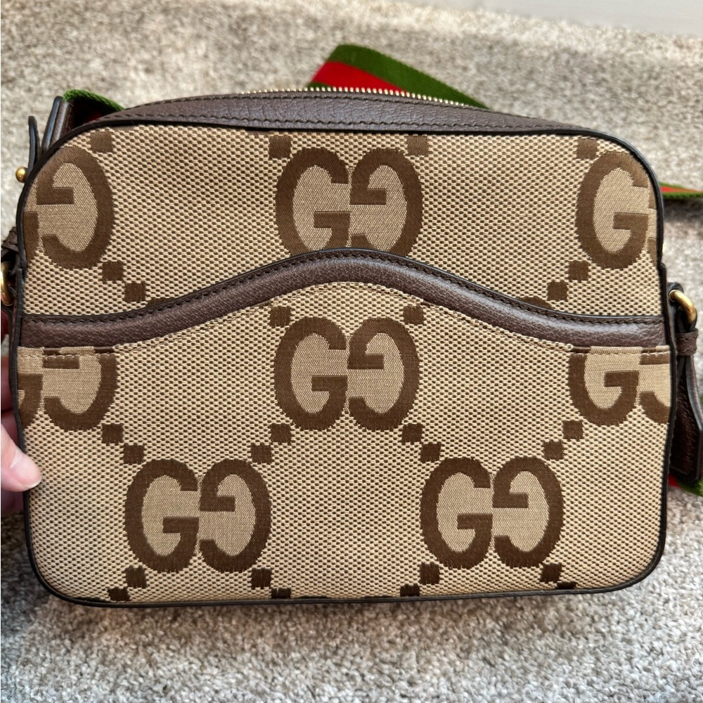 AUTHENTIC GUCCI JUMBO GG MESSENGER BAG